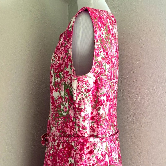 IN LIKE NEW CONDITION Talbots 100% Linen Floral Dress - Picture 4 of 6